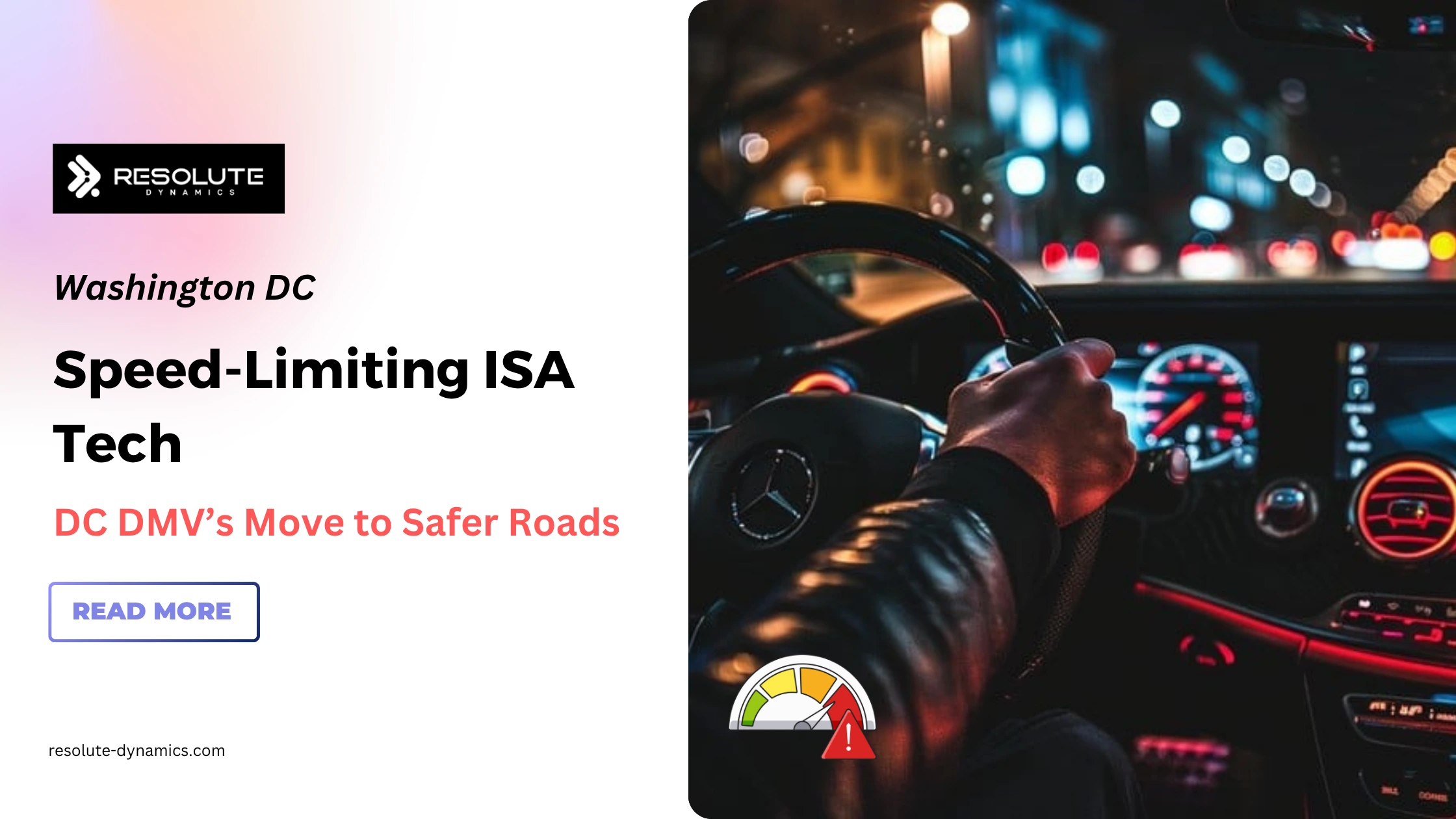 DC DMV introducing speed-limiting ISA technology to improve road safety and reduce reckless driving